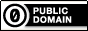Public domain logo met link naar Creative Commons Zero 1.0 akte